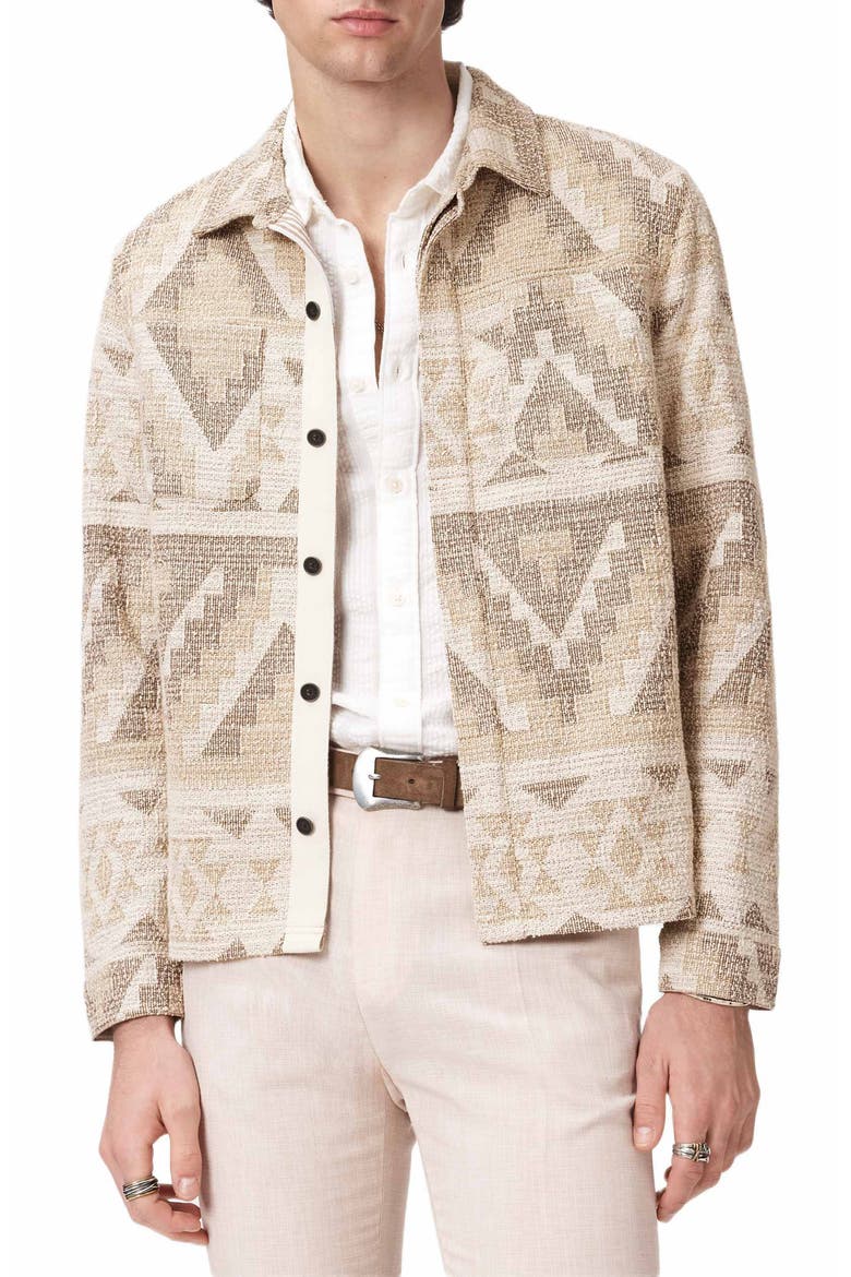 Byrne Geometric Shirt Jacket, Main, color, LIGHT KHAKI
