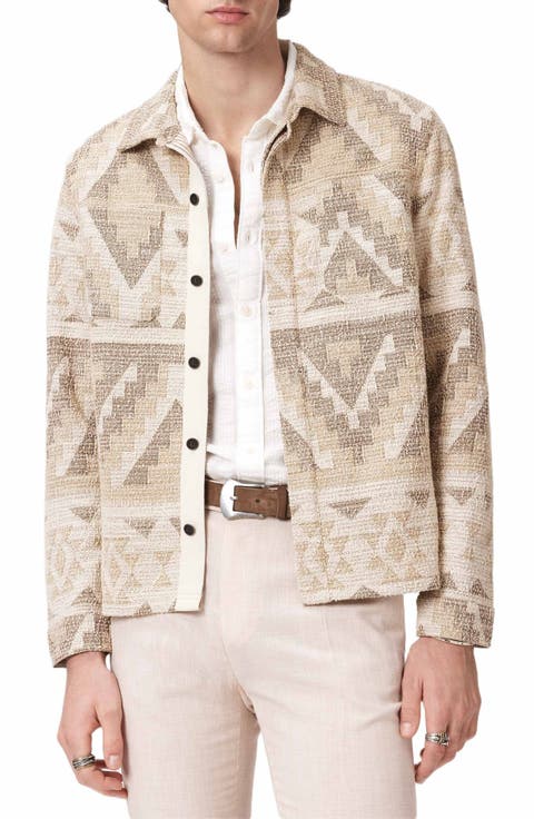 Byrne Geometric Shirt Jacket