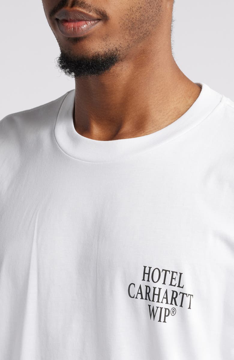 Carhartt Work In Progress Hotel Keys Organic Cotton Graphic T-Shirt, Alternate, color, 