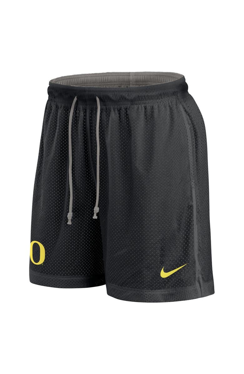 Nike Men's Nike Black/Heather Gray Oregon Ducks Player Reversible Shorts, Alternate, color, Black