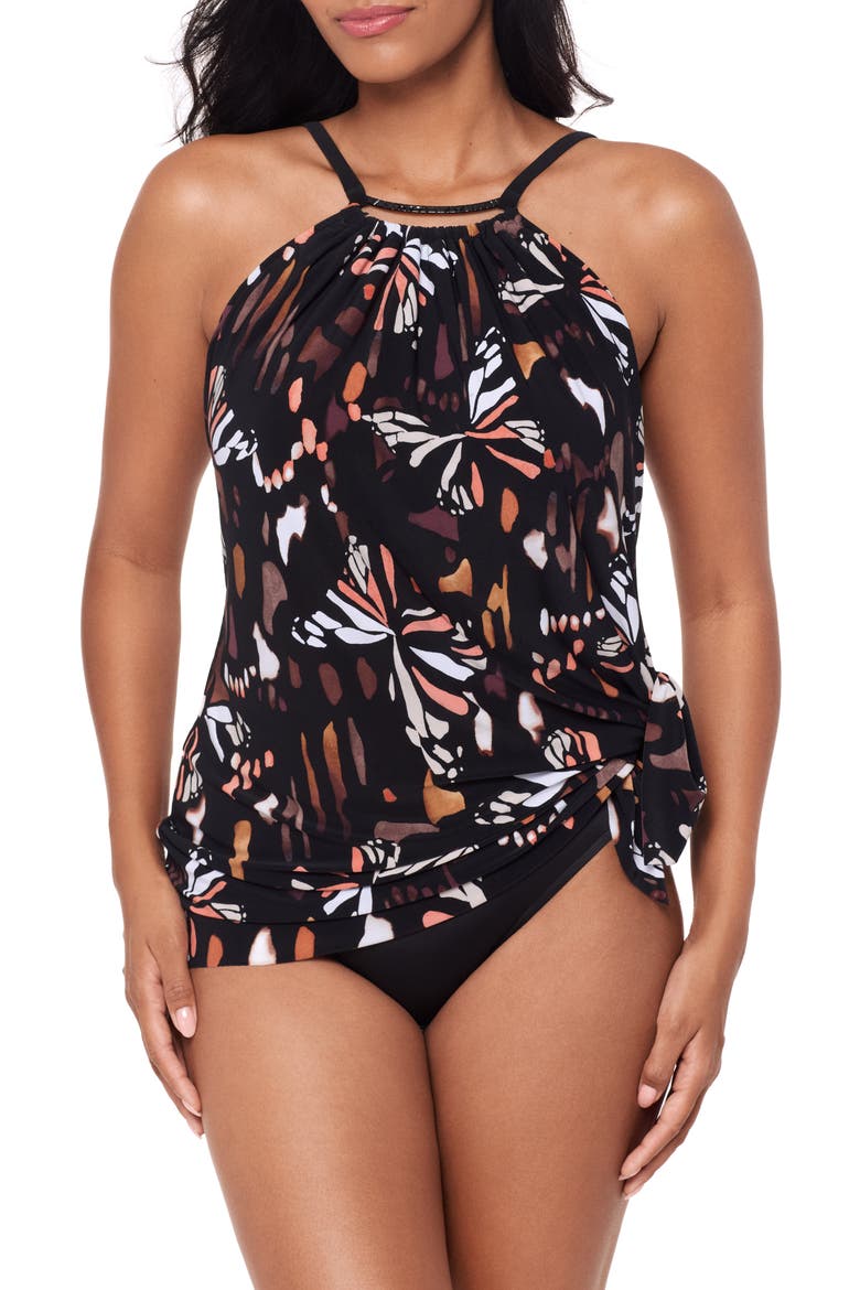 Chrysalis Parker Underwire One-Piece Swimsuit, Main, color, BLACK/ MULTI