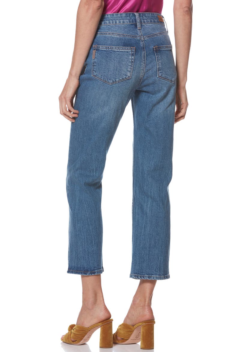 Noella Asymmetrical High Waist Crop Jeans, Alternate, color, GRACELAND