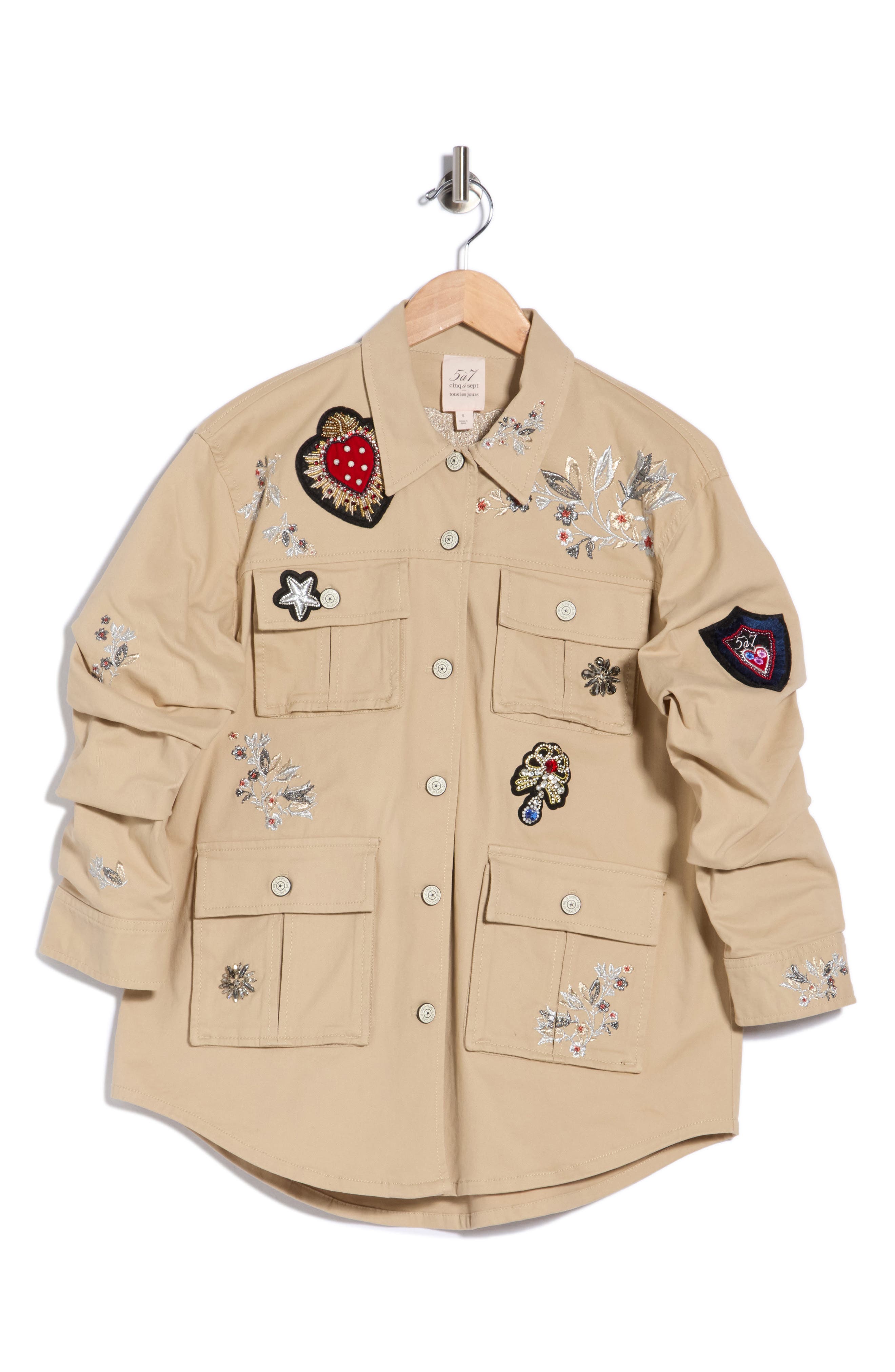 Embroidered Patch Jacket