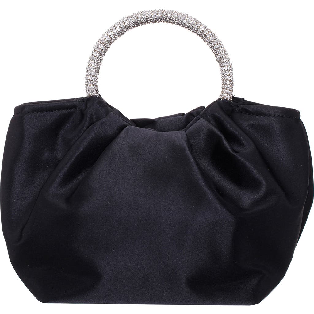 Shop Nina Fancy Top Handle Clutch In Black