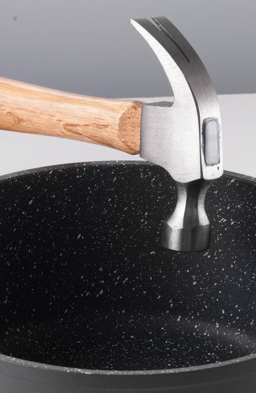 Cuisine::pro ® Granite Saucepan With Lid 1.3qt In Black
