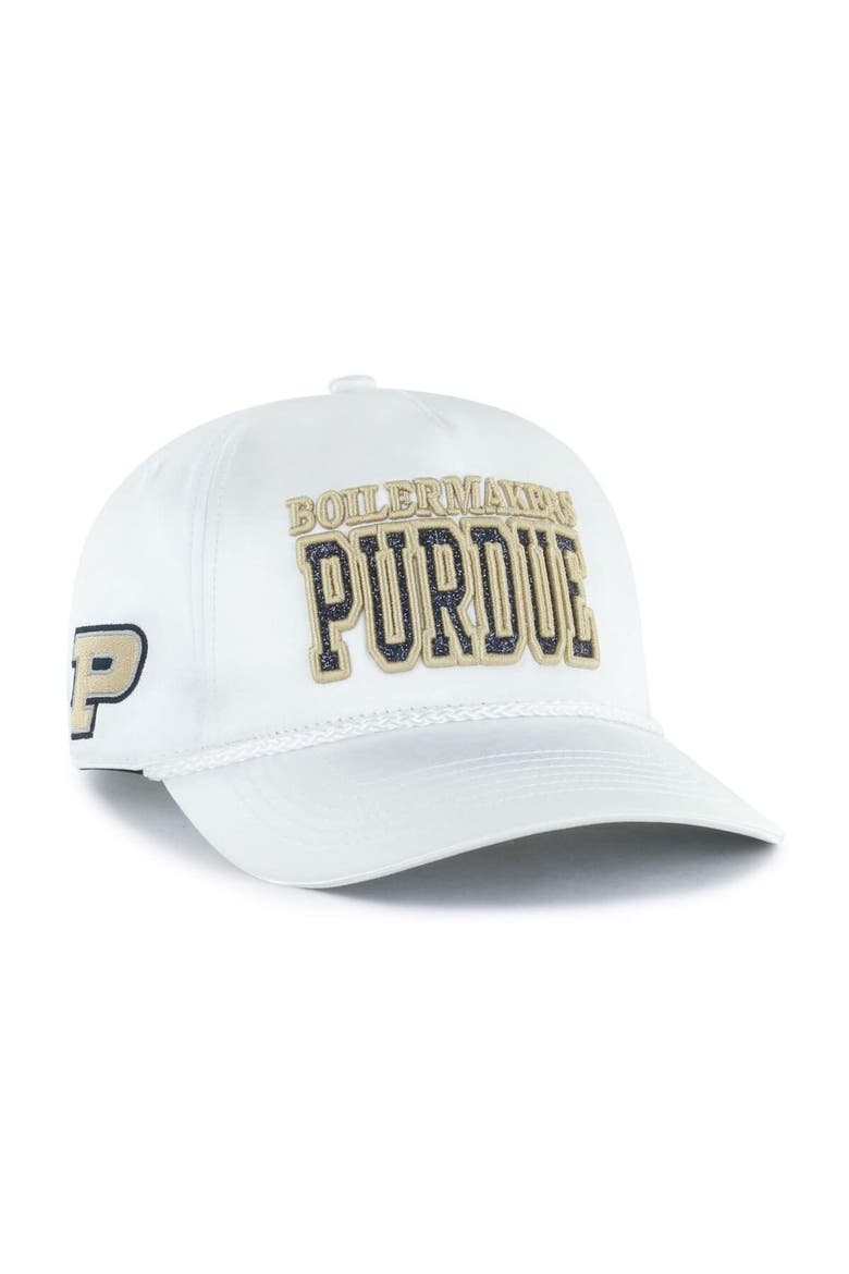 Women's '47 White Purdue Boilermakers Outspoken Hitch Adjustable Hat, Main, color, White