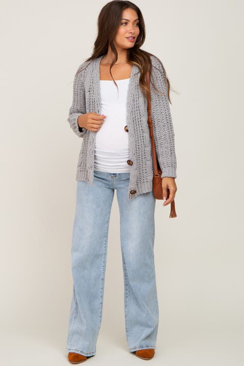 Wide Leg Maternity Jeans