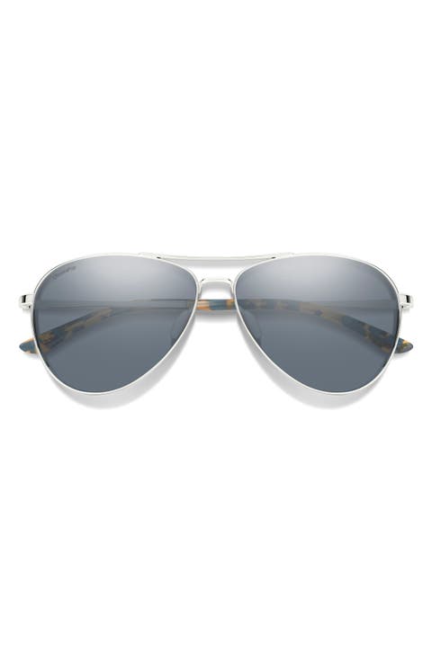 Langley II 61mm ChromaPop™ Polarized Aviator Sunglasses