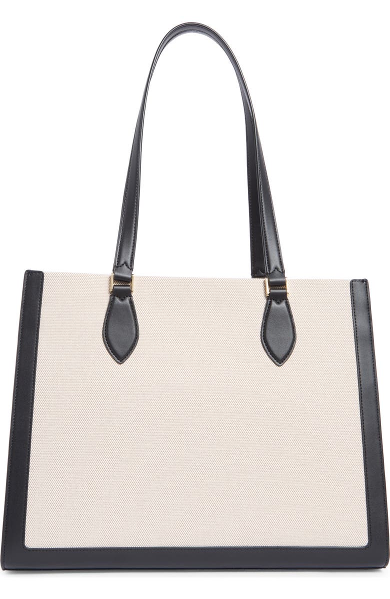 Kate Spade New York ellie large canvas tote bag, Alternate, color, Black Multi