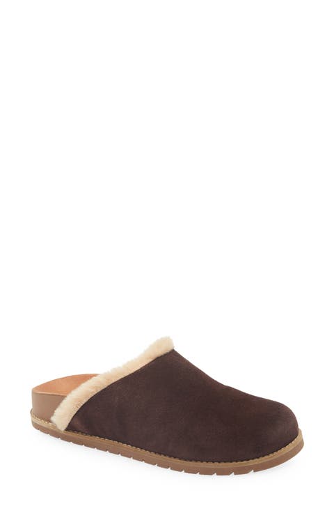 Yaro Faux Shearling Trim Muele (Women)