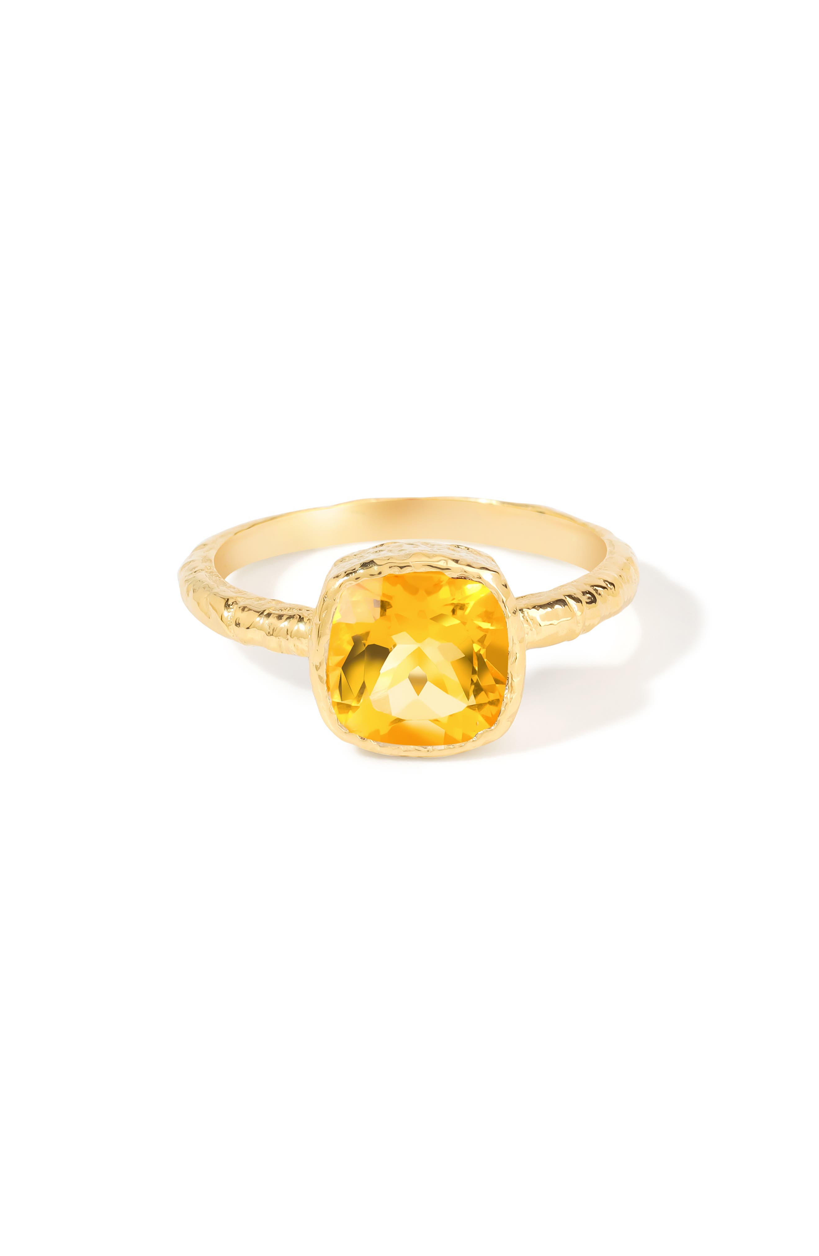 YS GEMS Solitaire Stone Ring