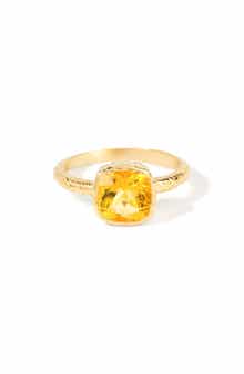 YS GEMS Solitaire Stone Ring