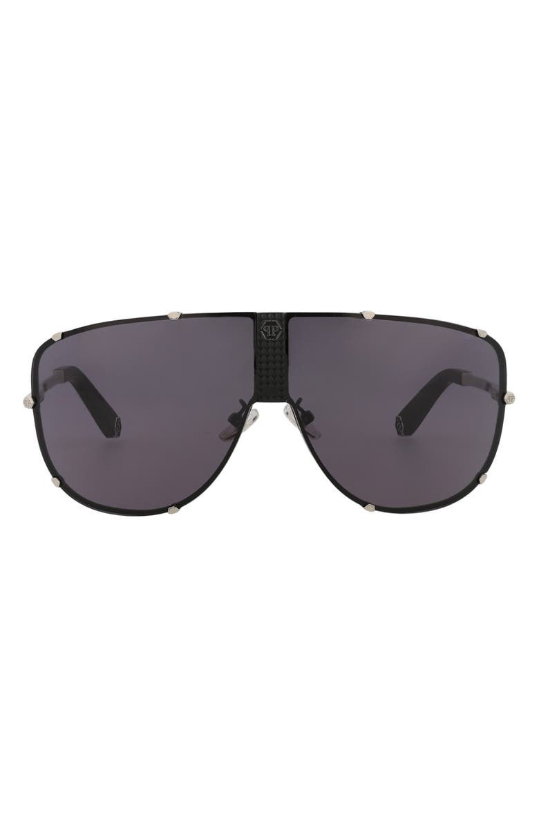 PHILIPP PLEIN 69mm Shield Sunglasses, Main, color, 