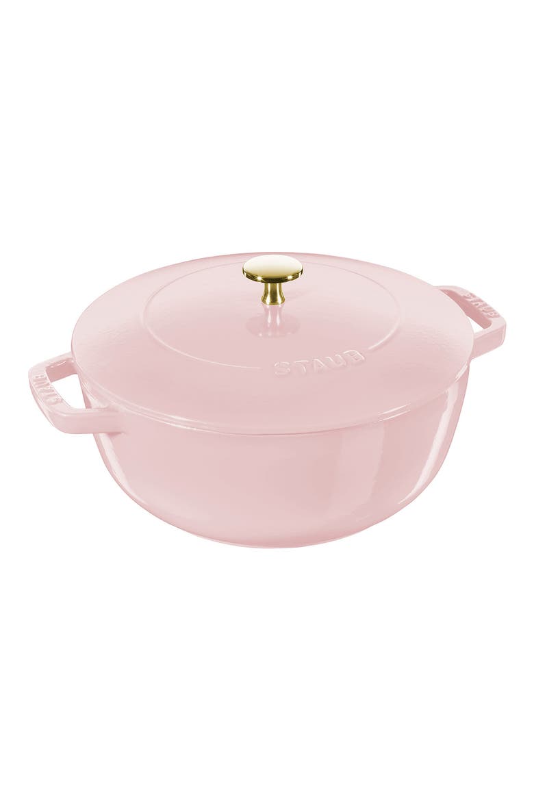 5-Quart Enameled Cast Iron Cocotte, Main, color, PINK