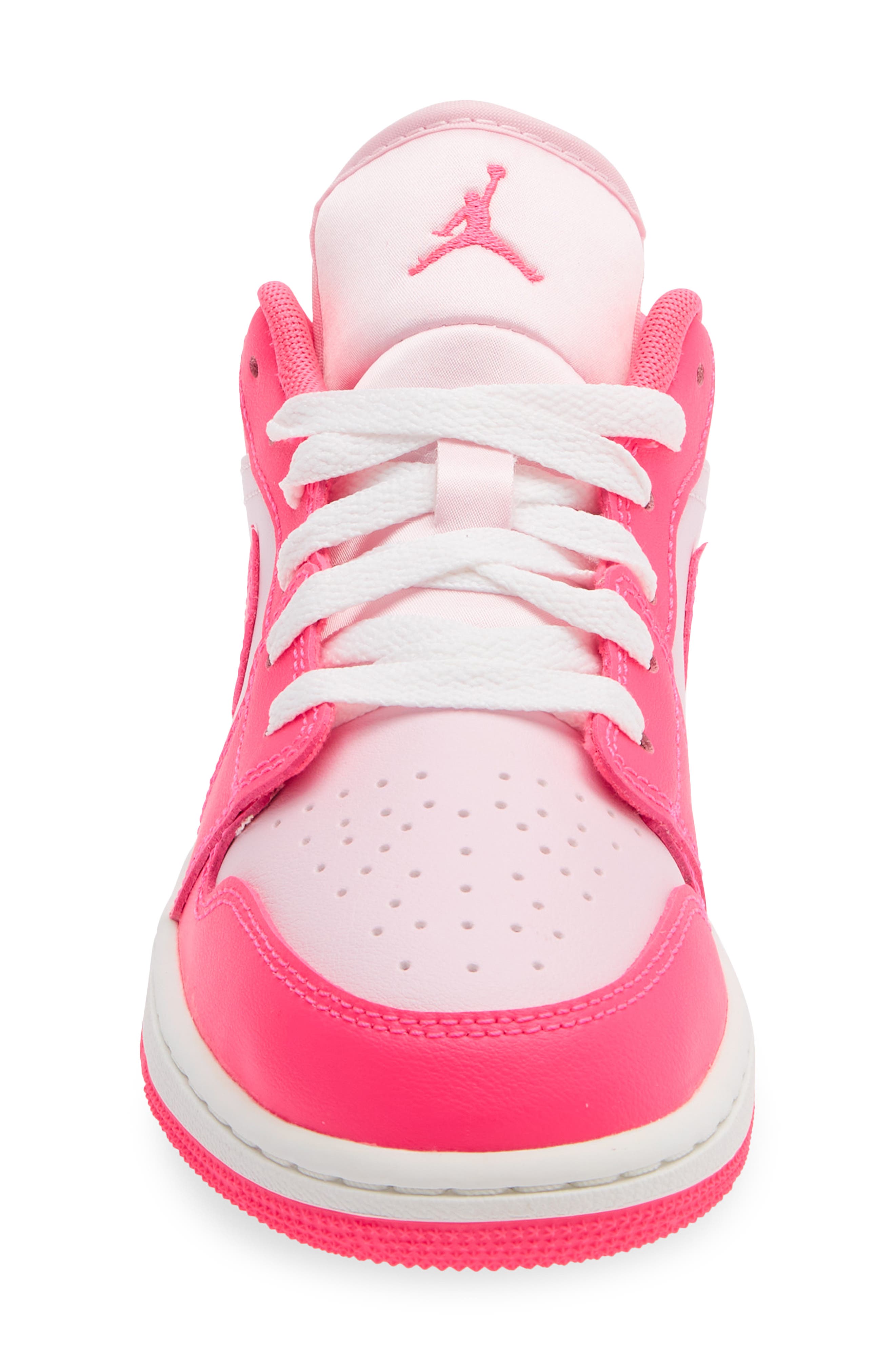 Air Jordan 1 Low Sneaker, Alternate, color, PINK FOAM/ WHITE/ HYPER PINK