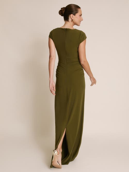 Six Stories Twist Bust Short Sleeve Stretch In Green