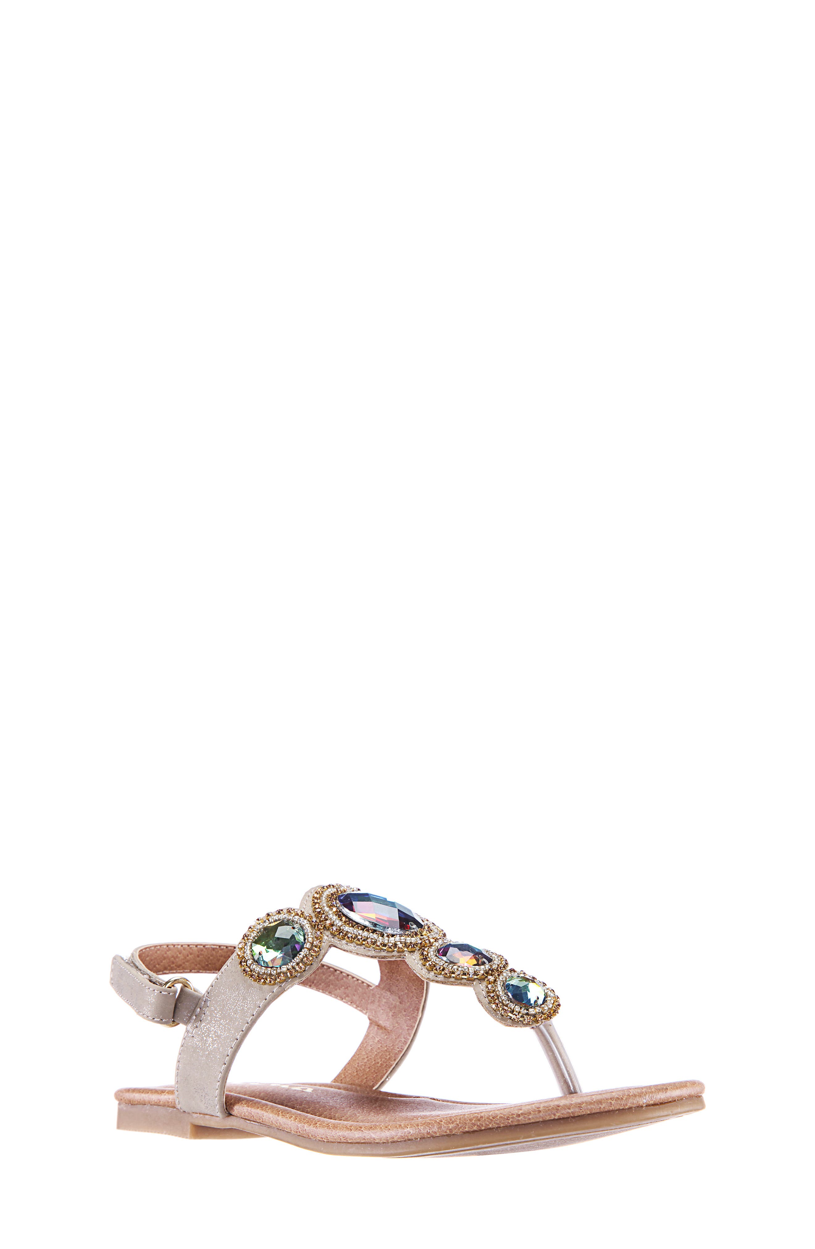 Kellie Thong Sandal, Main, color, PLATINO METALLIC