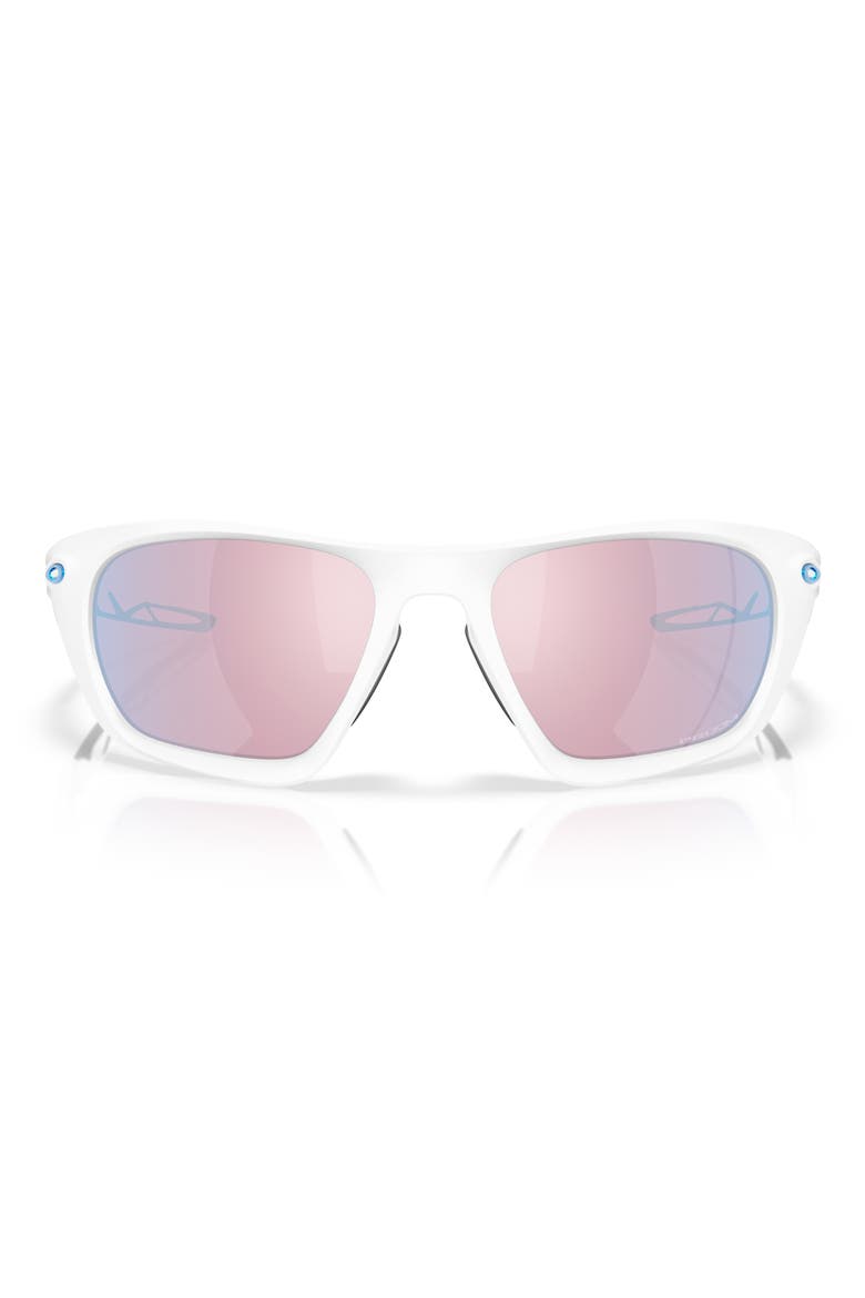 Lateralis 60mm Prizm™ Polarized Rectangular Sunglasses, Alternate, color, WHITE