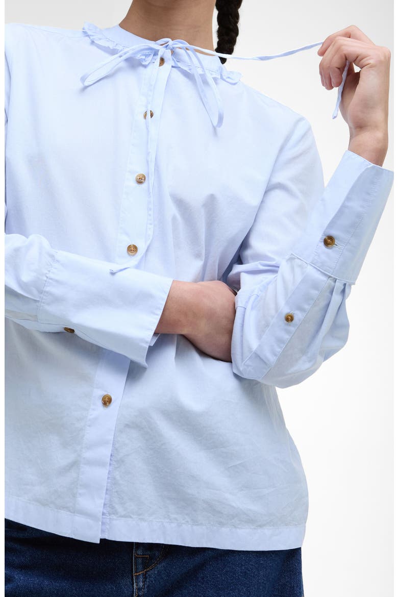 Cecelia Cotton Shirt, Alternate, color, ICE BLUE STRIPE