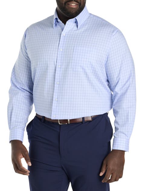 Big & Tall Non-Iron Plaid Dress Shirt