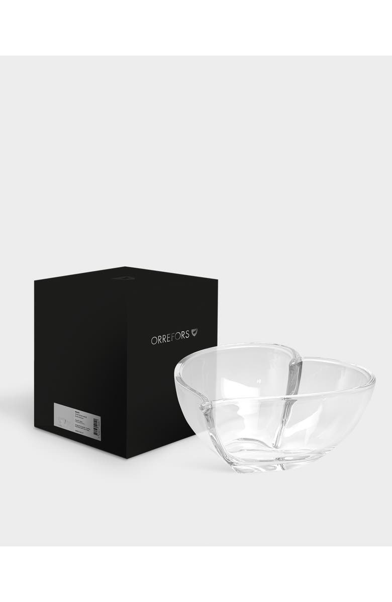 Orrefors Heart Large Bowl, Alternate, color, Clear