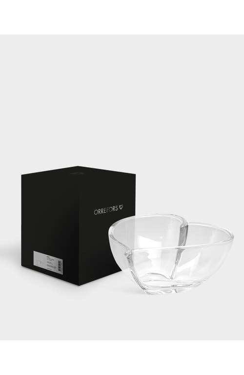 Orrefors Heart Large Bowl In Clear