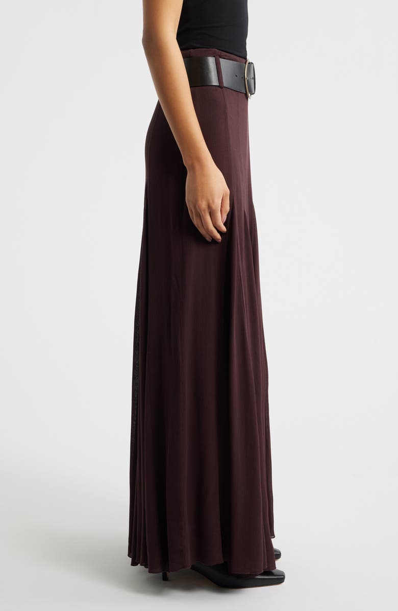 MANGO Belted Skirt, Alternate, color, Maroon