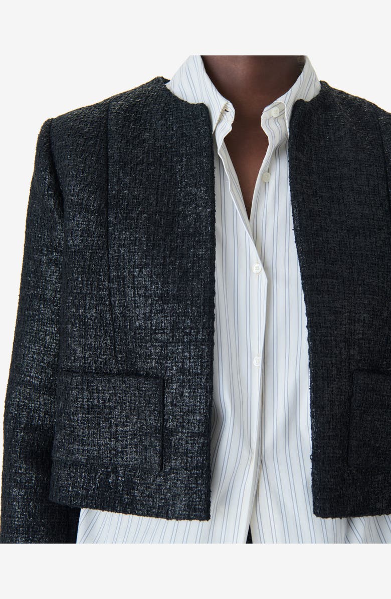 IRO Kylie Jacket, Alternate, color, Shiny Black