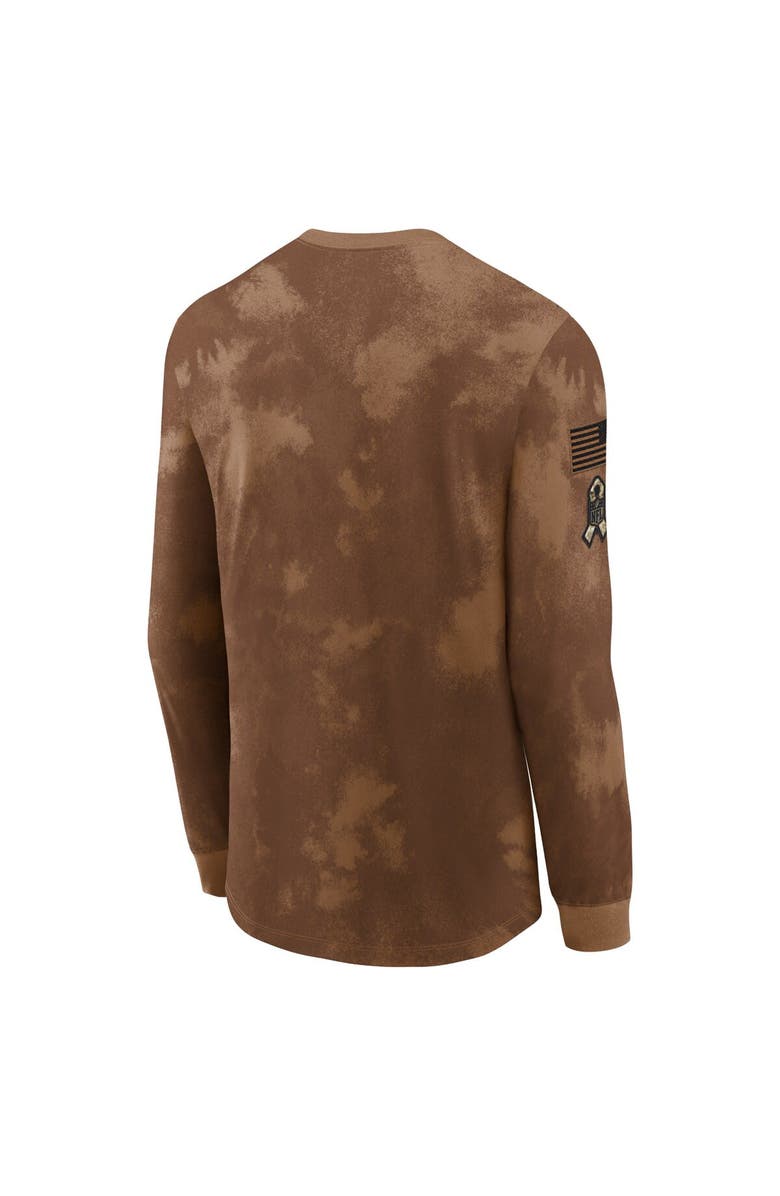 Nike Men's Nike Brown Las Vegas Raiders 2023 Salute To Service Long Sleeve T-Shirt, Alternate, color,