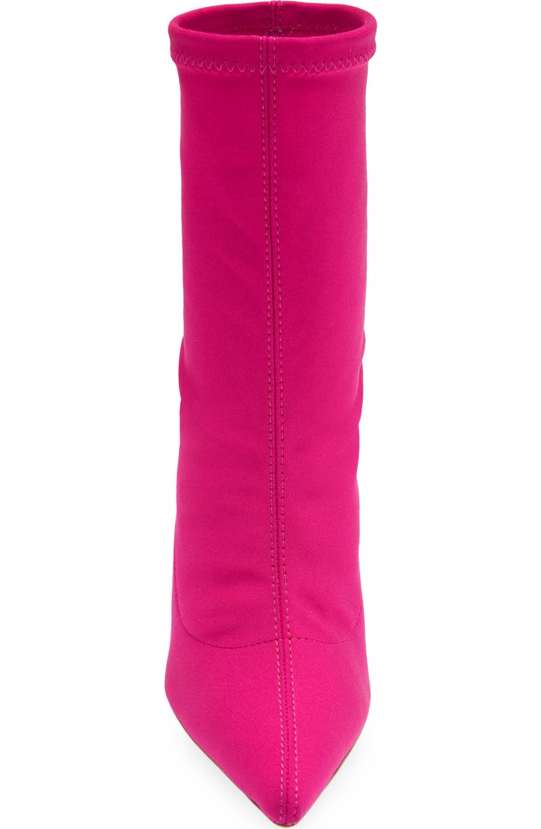 Stuart Weitzman 100 Pointed Toe Stretch Bootie, Alternate, color, Magenta