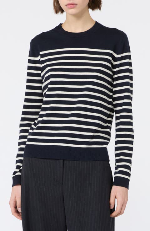 Sicilia Striped Silk & Wool Sweater