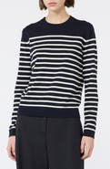 Weekend Max Mara Sicilia Striped Silk & Wool Sweater