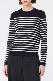 Weekend Max Mara Sicilia Striped Silk & Wool Sweater