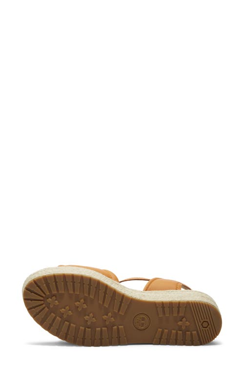 Timberland Santorini Sun Espadrille Sandal In Medium Orange Full Grain