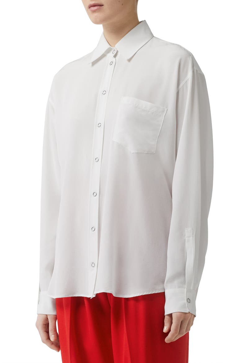 Marika Silk Blouse, Main, color, OPTIC WHITE