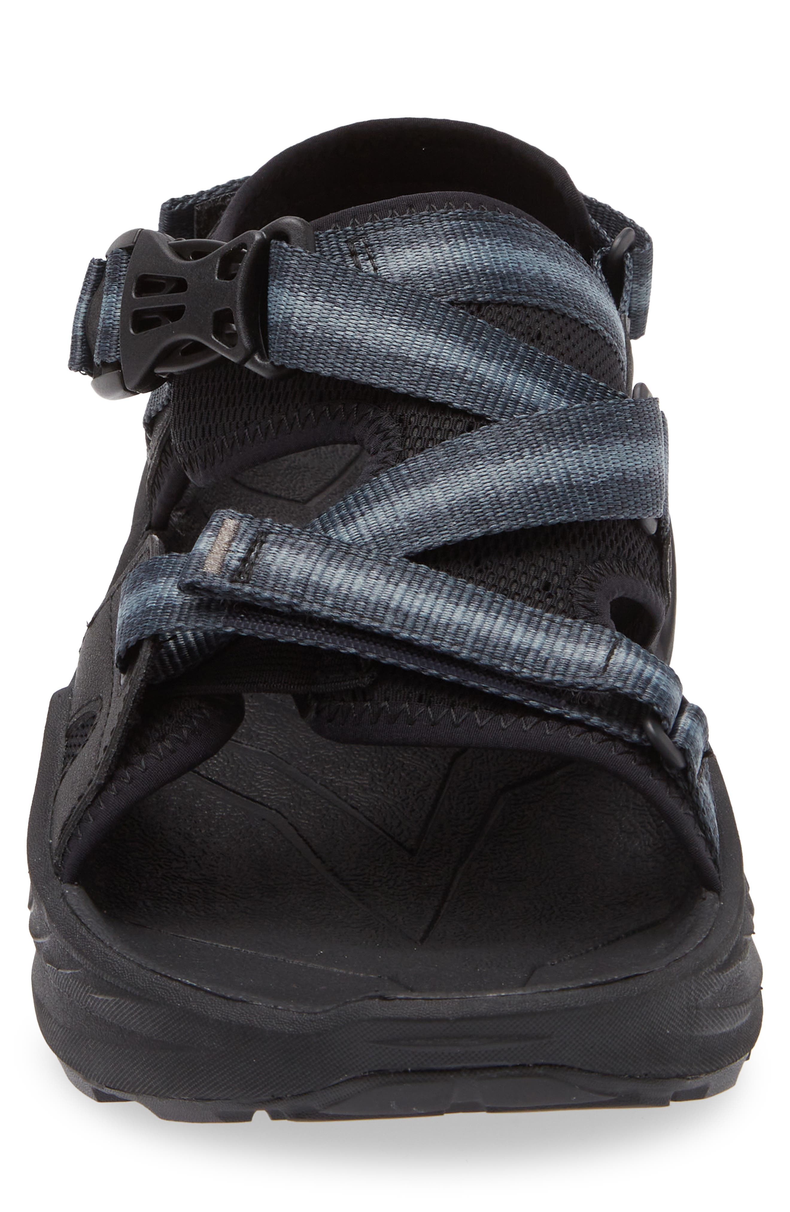 HOKA Infini Hike TC Sandal, Alternate, color, Black / Black