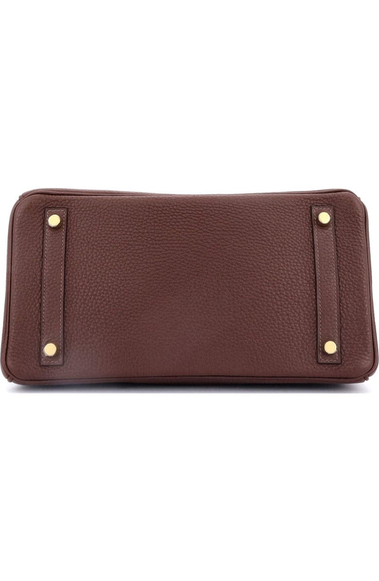 Pre-Owned Hermes Birkin Handbag Brown Clemence with Gold Hardware 30, Alternate, color,