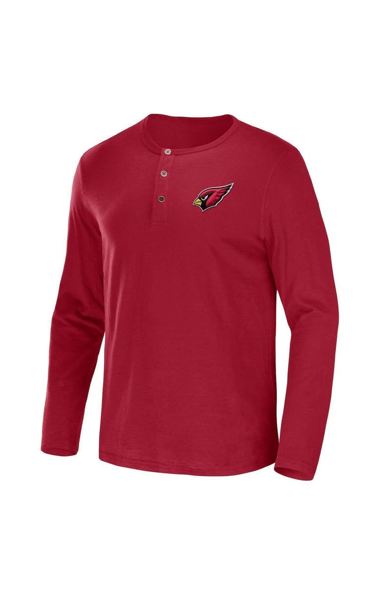 NFL X DARIUS RUCKER Men's NFL x Darius Rucker Collection by Fanatics Cardinal Arizona Cardinals Slub Jersey Henley Long Sleeve T-Shirt, Alternate, color, Cardinal
