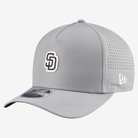 Men's New Era  Gray San Diego Padres Micro Logo 9FORTY M-Crown A-Frame Adjustable Hat