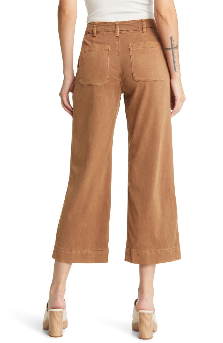 Bella Dahl Saige Wide Leg Crop Pants, Alternate, color, Warm Copper