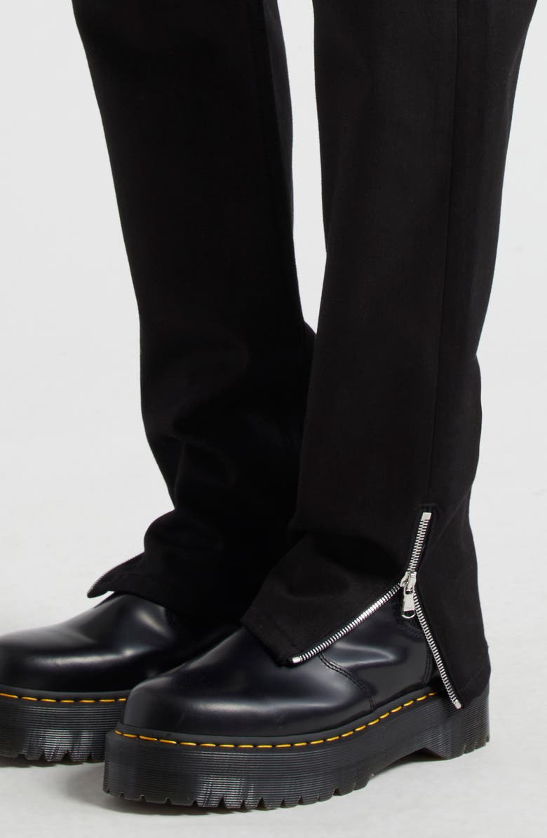 JKEEFER Zip Hem Slim Fit Jeans, Alternate, color, Black