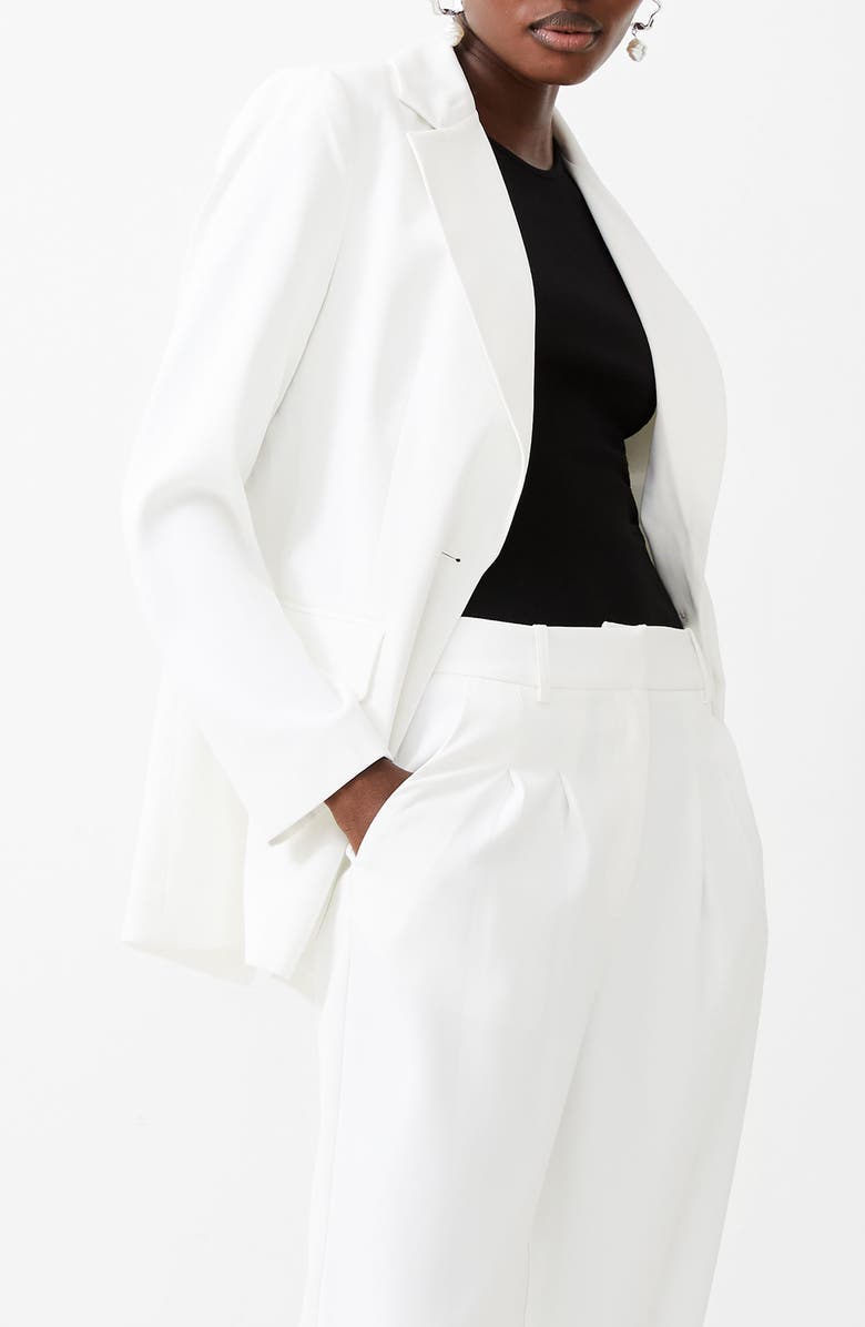 French Connection Harrie One-Button Blazer, Alternate, color, Summer White