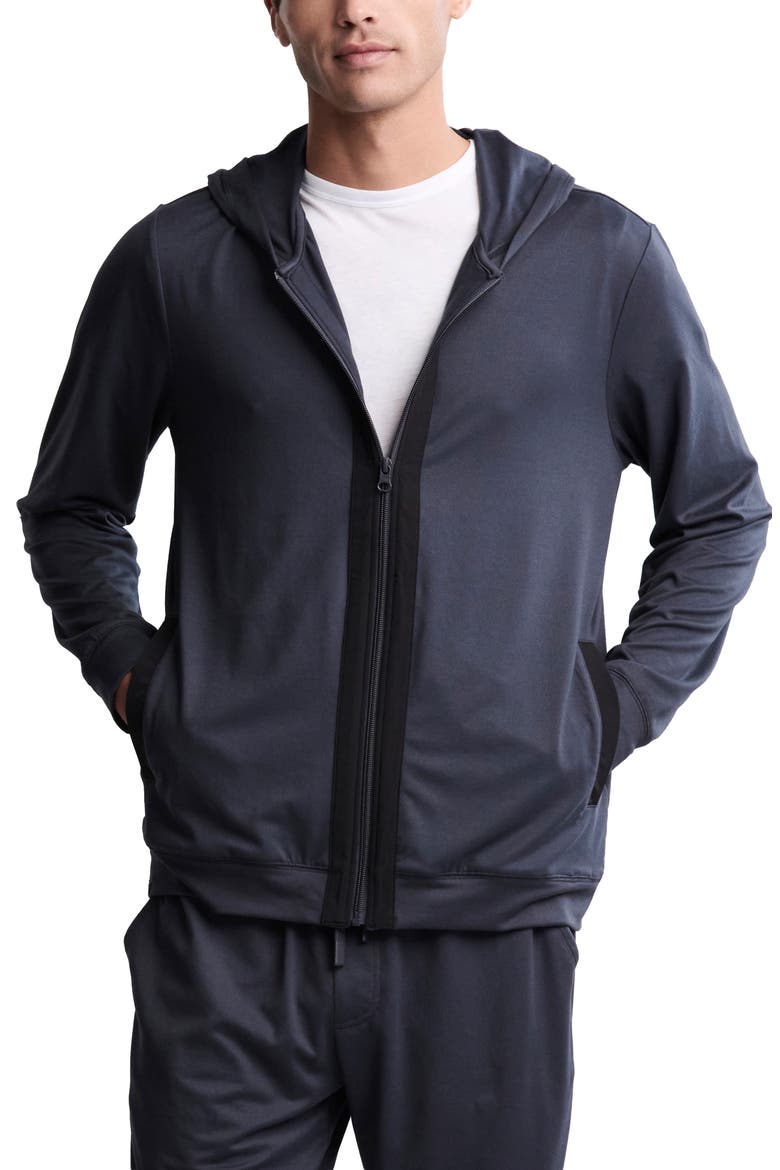 Malibu Collection® Butterchic Zip Hoodie, Main, color, INDIGO