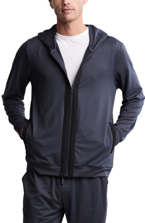 Barefoot Dreams Malibu Collection® Butterchic Zip Hoodie In Blue