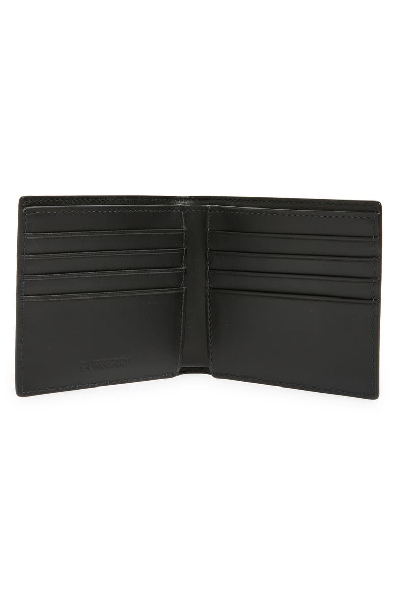 Check Canvas Bifold Wallet, Alternate, color, CHARCOAL