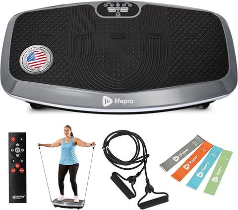 Hovert 3D Vibration Plate with Dual Motors for Strength Balance Recovery and Circulation
