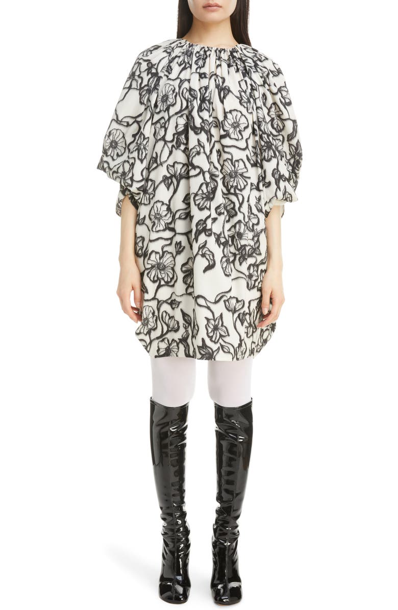 Dries Van Noten Dalfo Floral Print Asymmetric Dress, Main, color, 