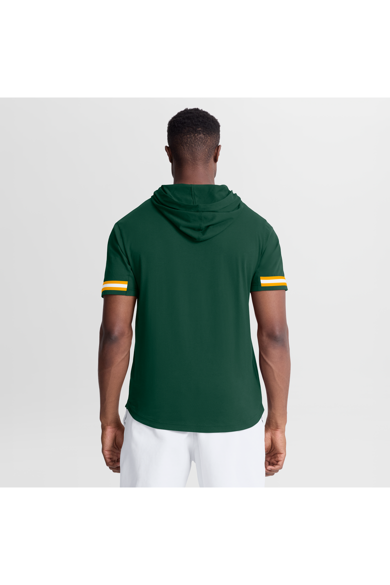 Men's Fanatics Green Green Bay Packers Optimal Play Short Sleeve Hooded T-Shirt, Alternate, color, Green