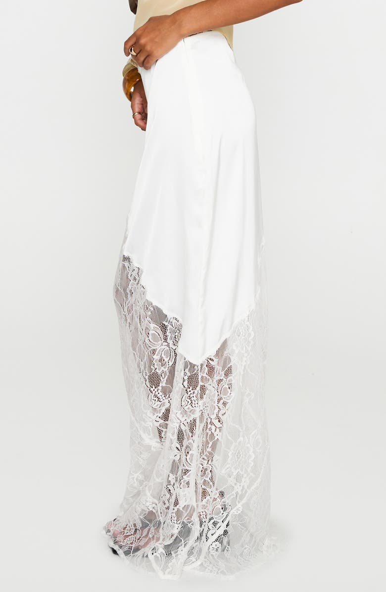 Princess Polly Castelli Lace Maxi Skirt, Alternate, color, White