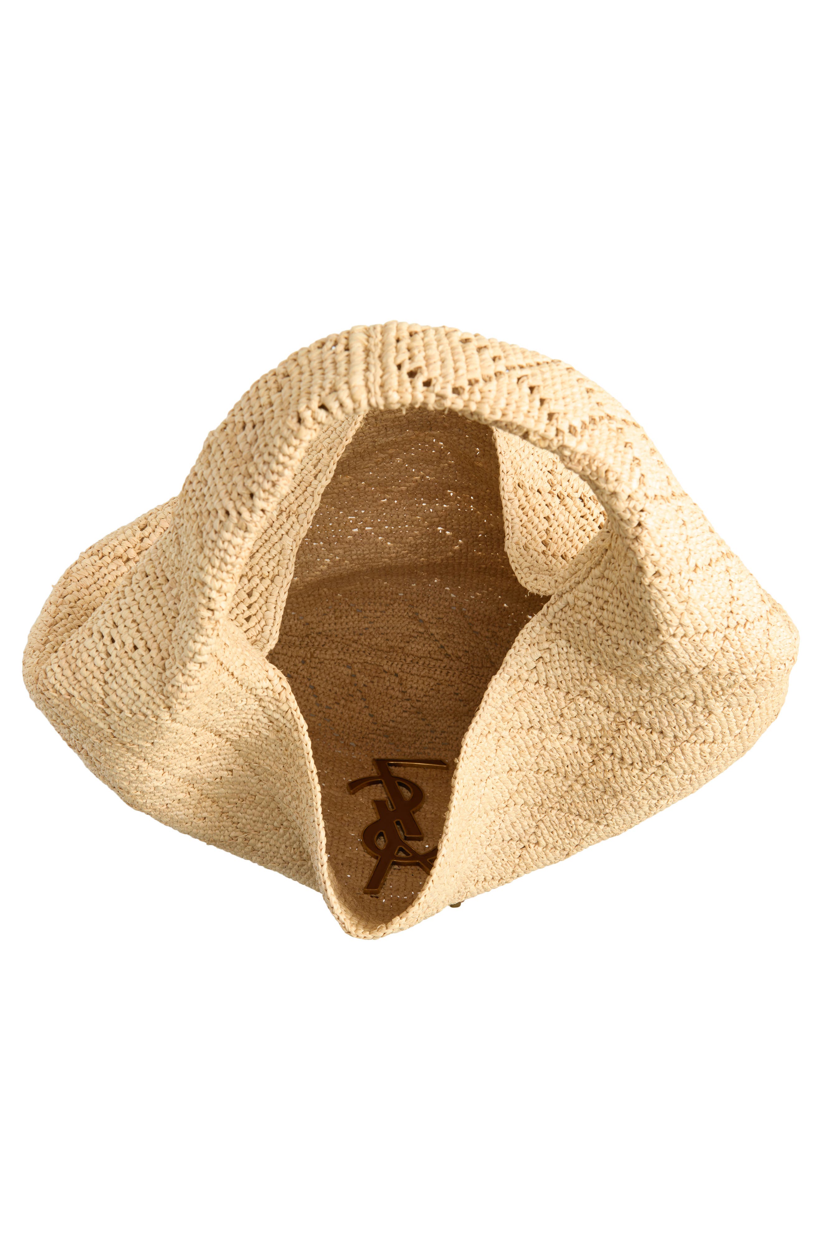 Icare Raffia Hobo Bag, Alternate, color, NATUREL/ BRICK